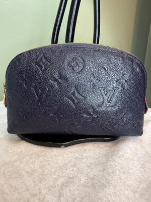 1326. Louis Vuitton Navy Empriente Cosmetic Pouch