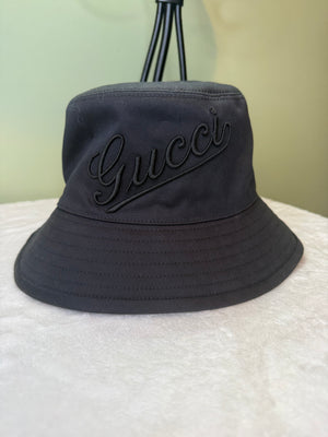1758. Gucci Navy Bucket Hat