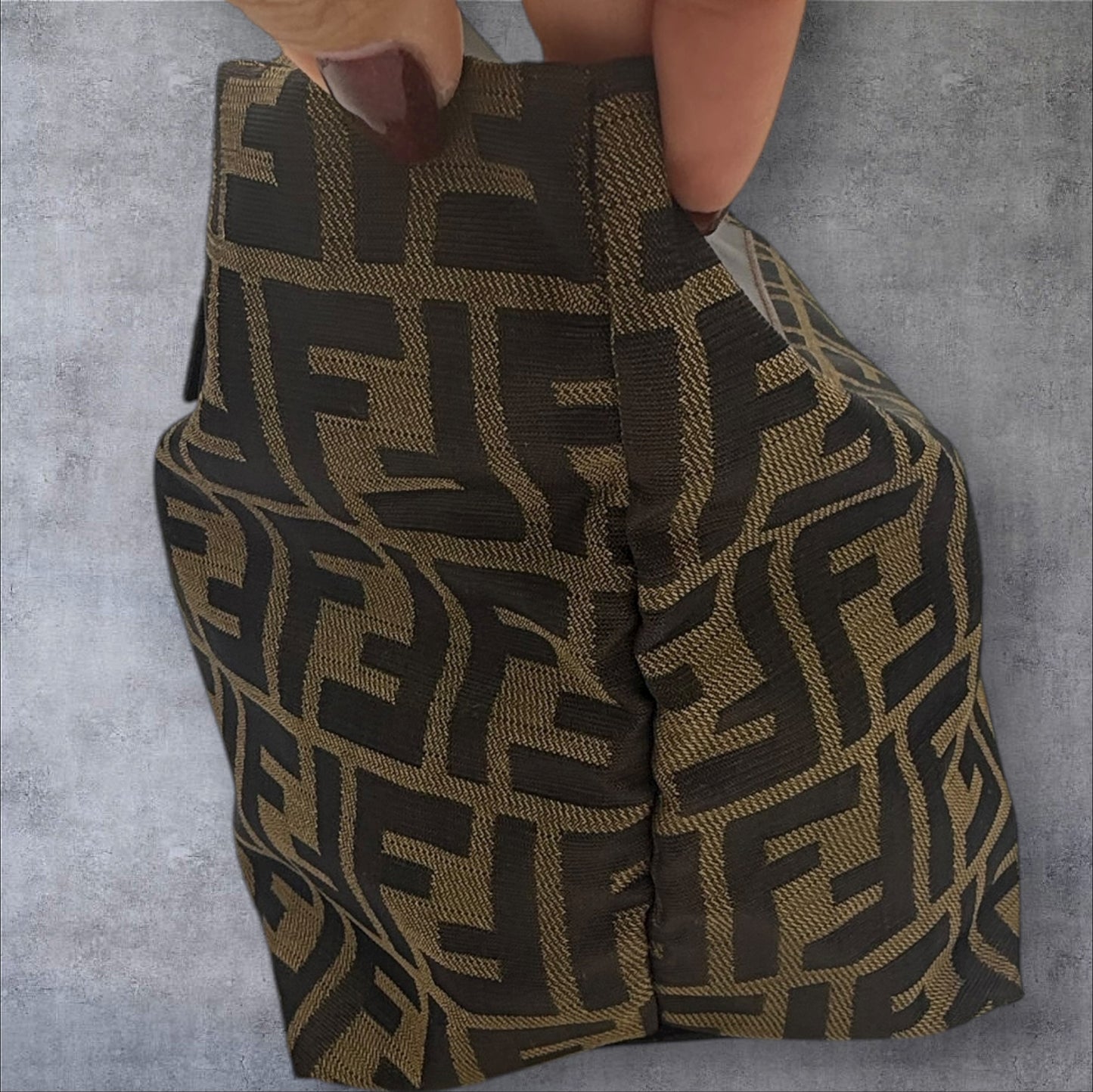 277. Fendi Zucca Authentic Roll Tote Bag