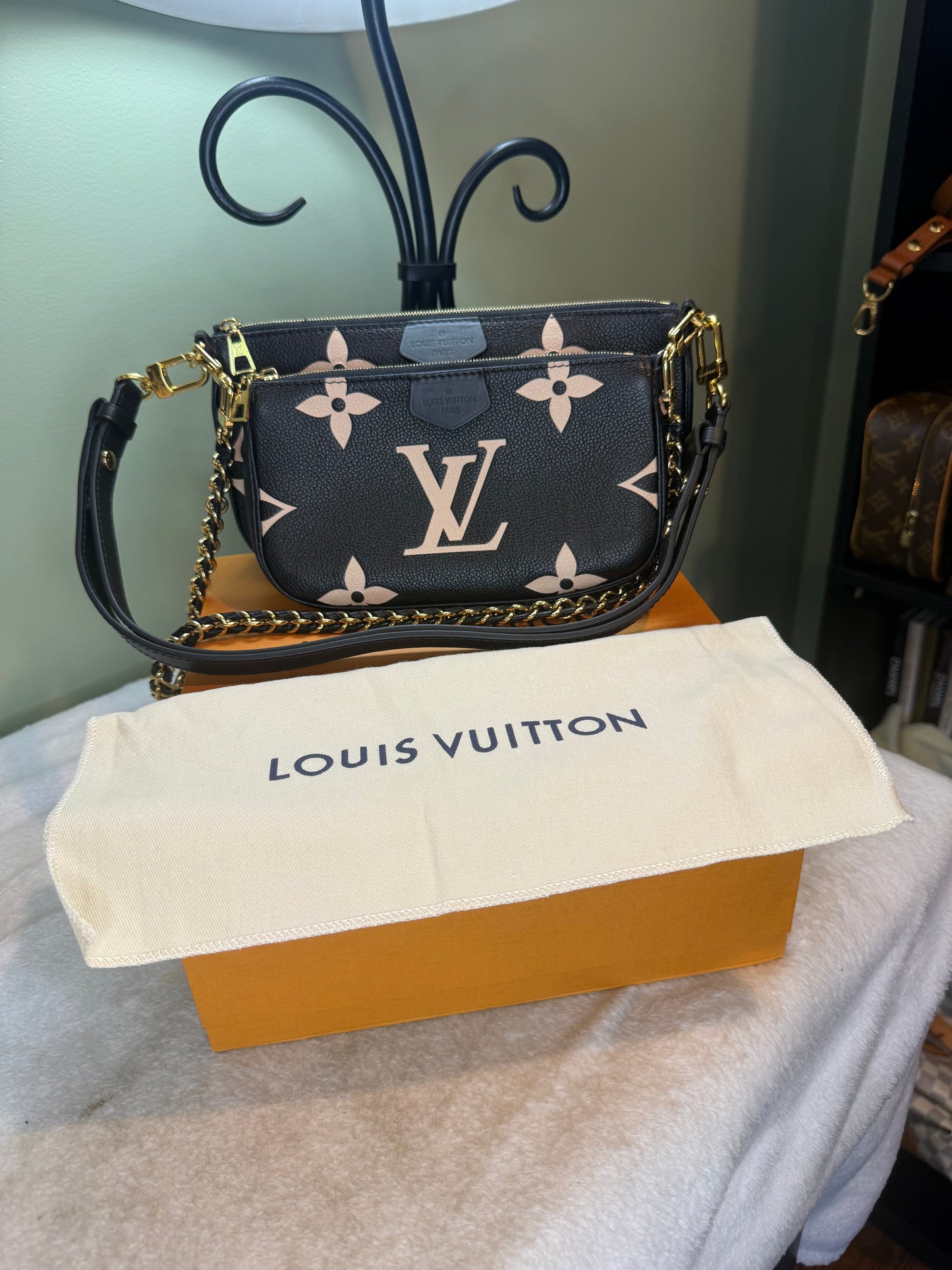 1251. Louis Vuitton Bicolor Empriente Multi Pochette