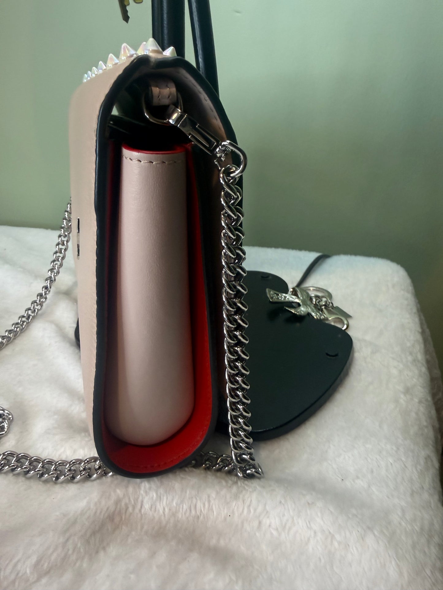 922. Christian Louboutin Pink Paloma Clutch