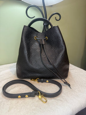 1550. Louis Vuitton Black Empriente NeoNoe MM