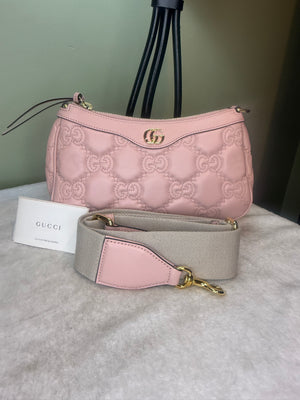1361. Gucci GG Matelasse Pink Leather Bag