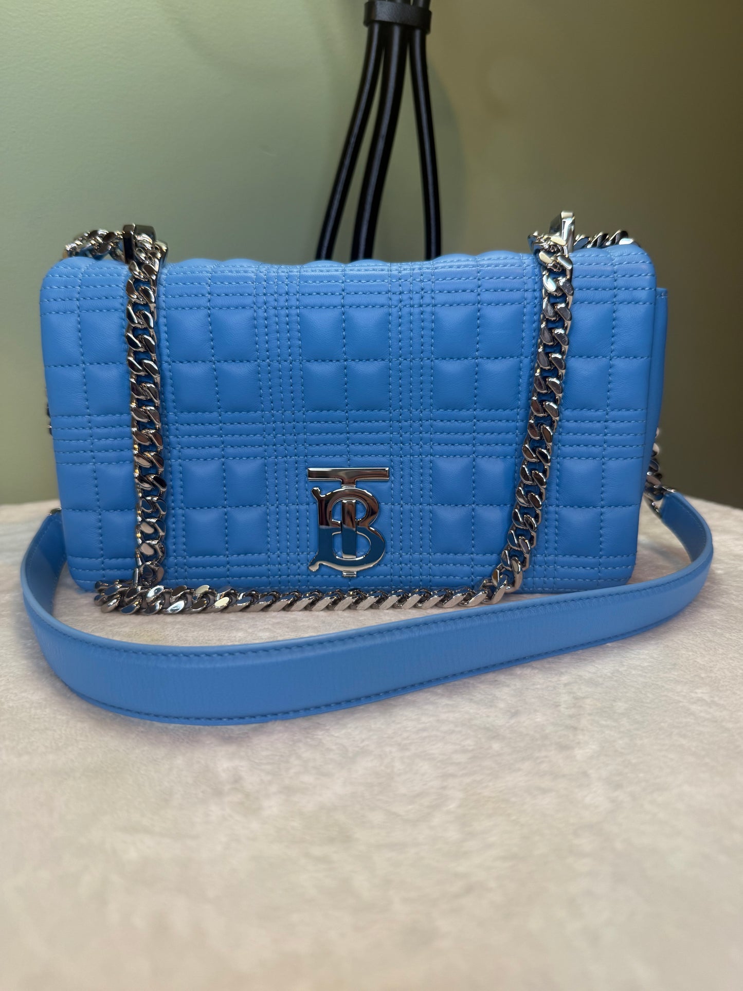 1853. Burberry Blue Small Lola Shoulder bag