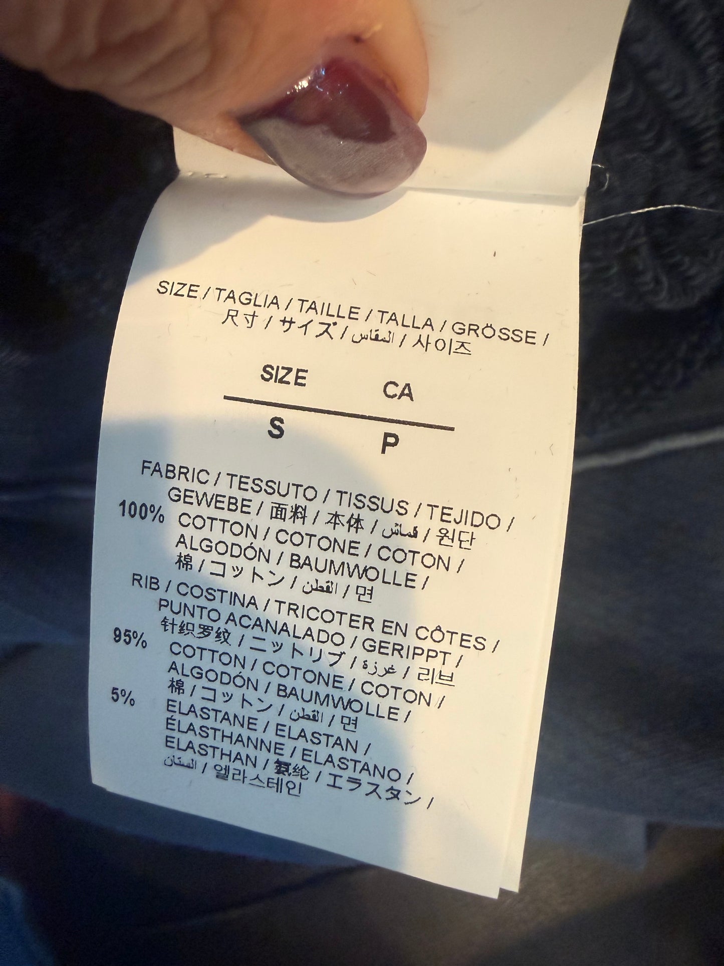 1631. Off White Laundry Skate Crewneck in Dark Sapphire