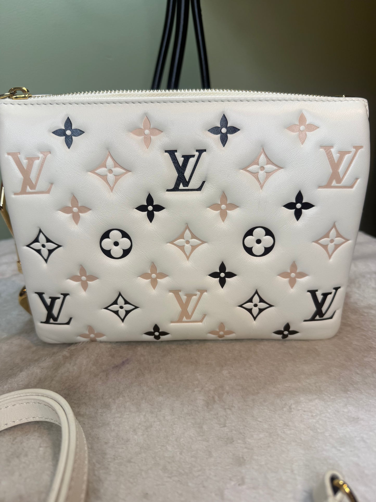 1333. Louis Vuitton Monogram Tricolor By The Pool Coussin PM