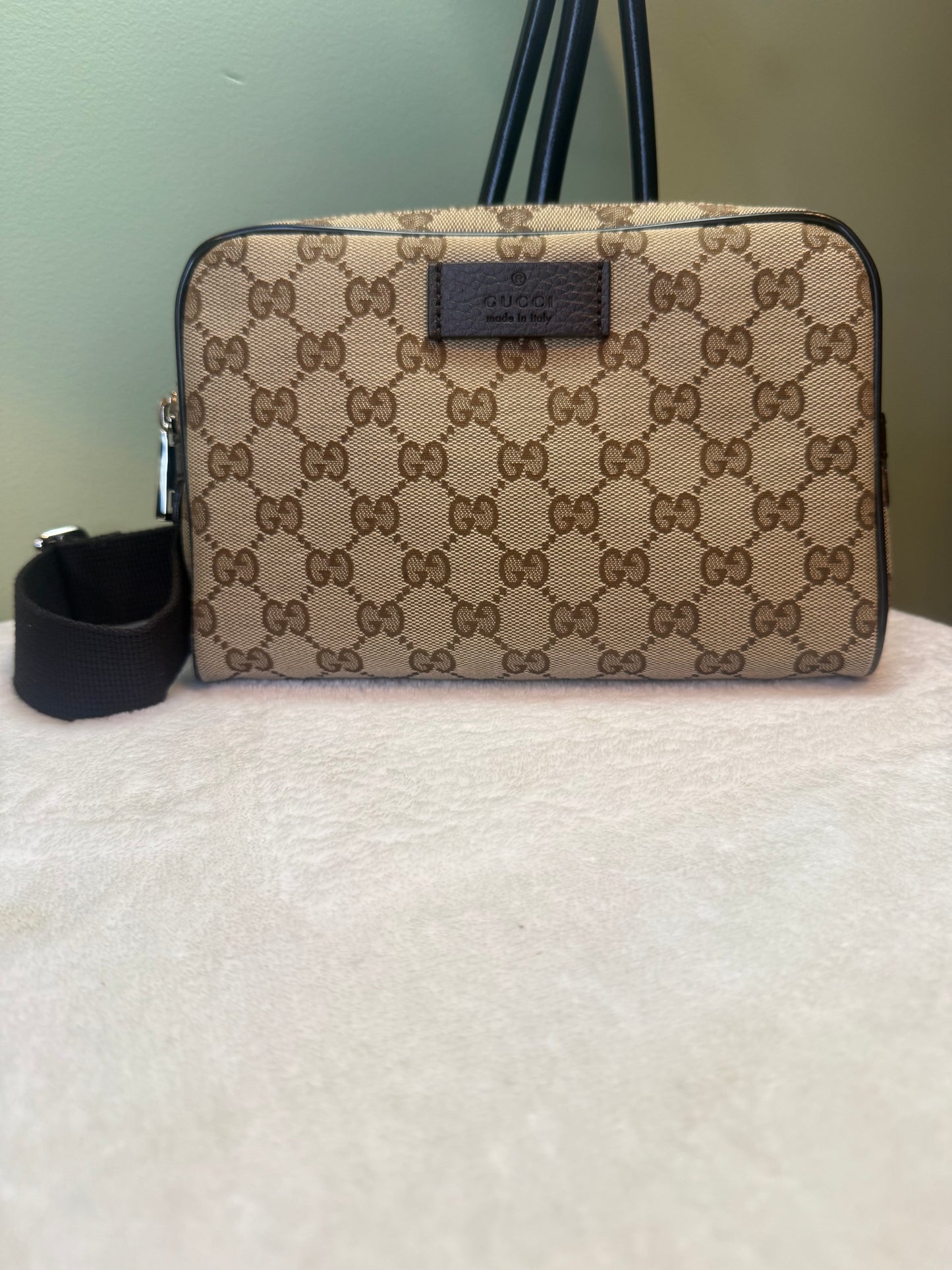 1911. Gucci GG Monogram Canvas Belt Bag