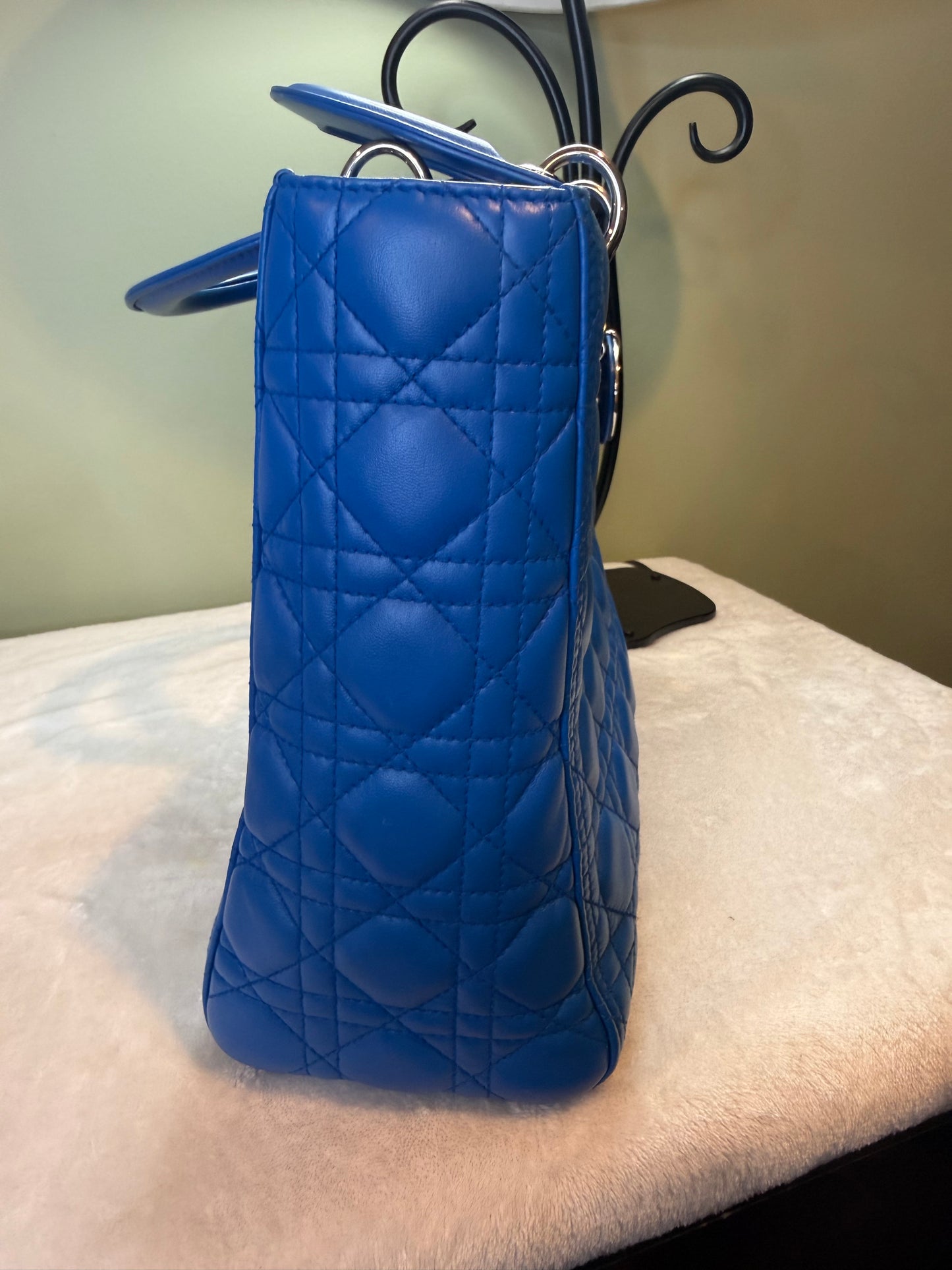 1850. Christian Dior Large Blue Lady Dior
