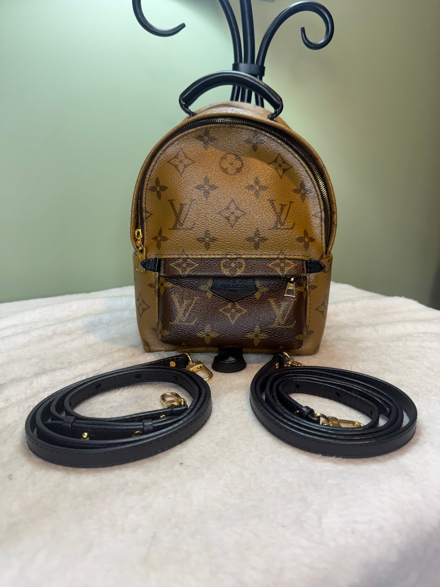 1467. Louis Vuitton Reverse Monogram Palm Springs Mini Backpack