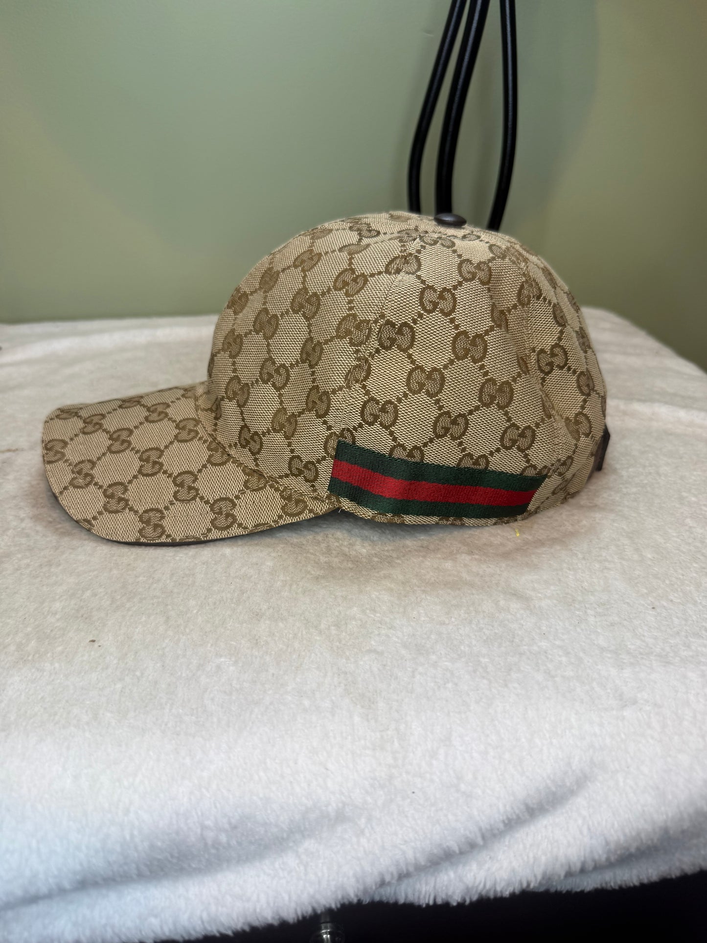1502. Gucci Canvas Baseball Hat  Size L