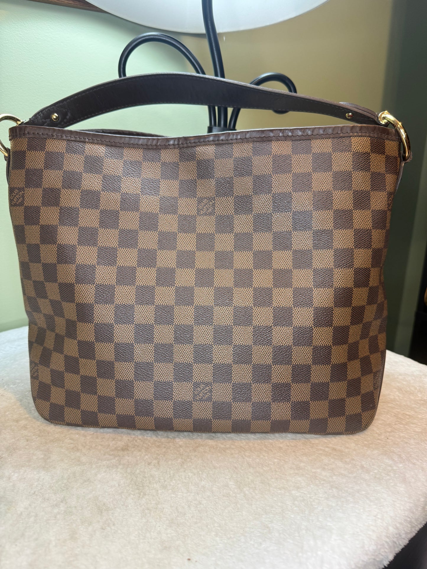 1288. Louis Vuitton Damier Ebene Delightful PM