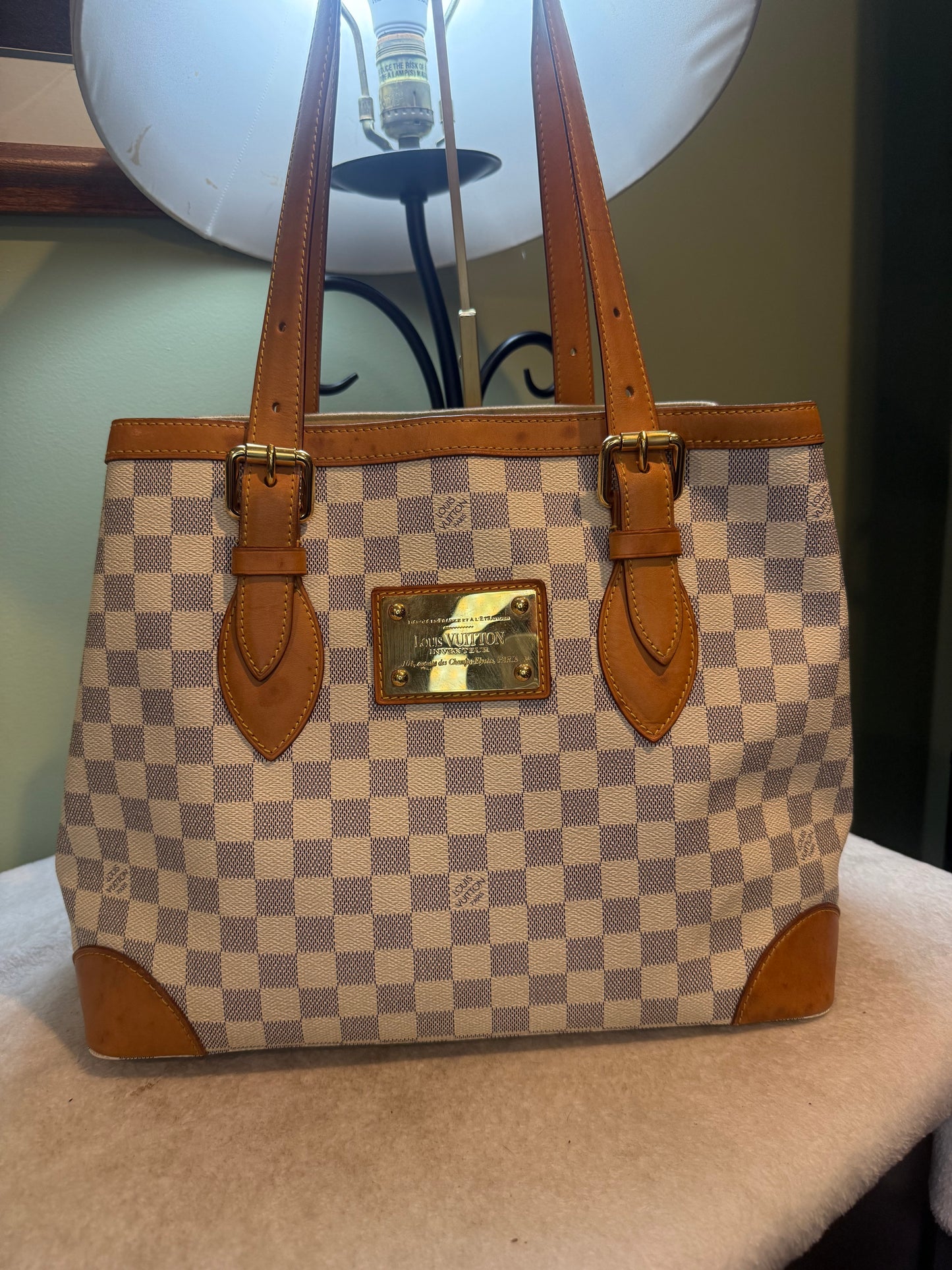 1616. Louis Vuitton Damier Azur Hampstead MM