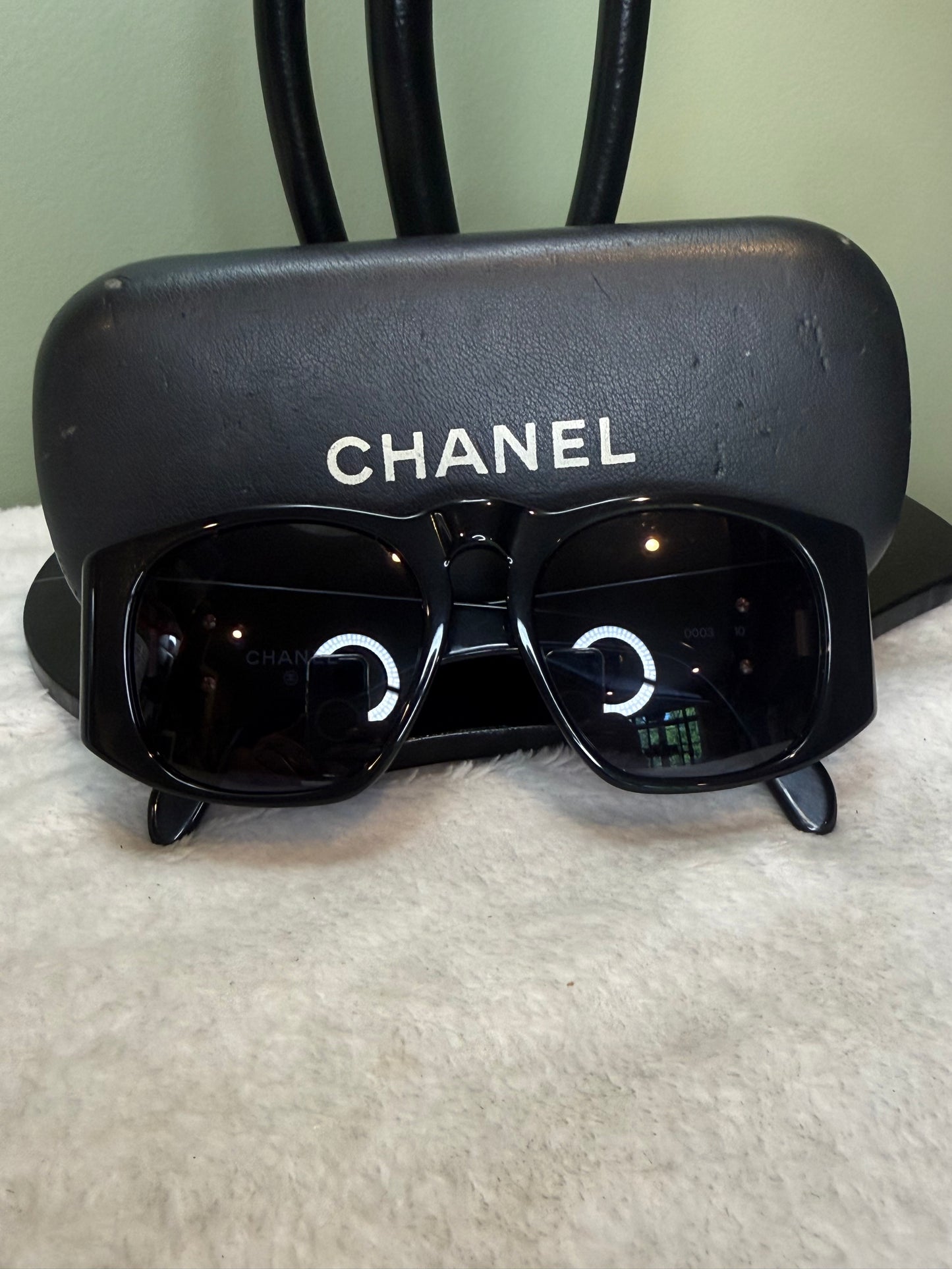 1113. Chanel Coco Mark Matelasse Sunglasses