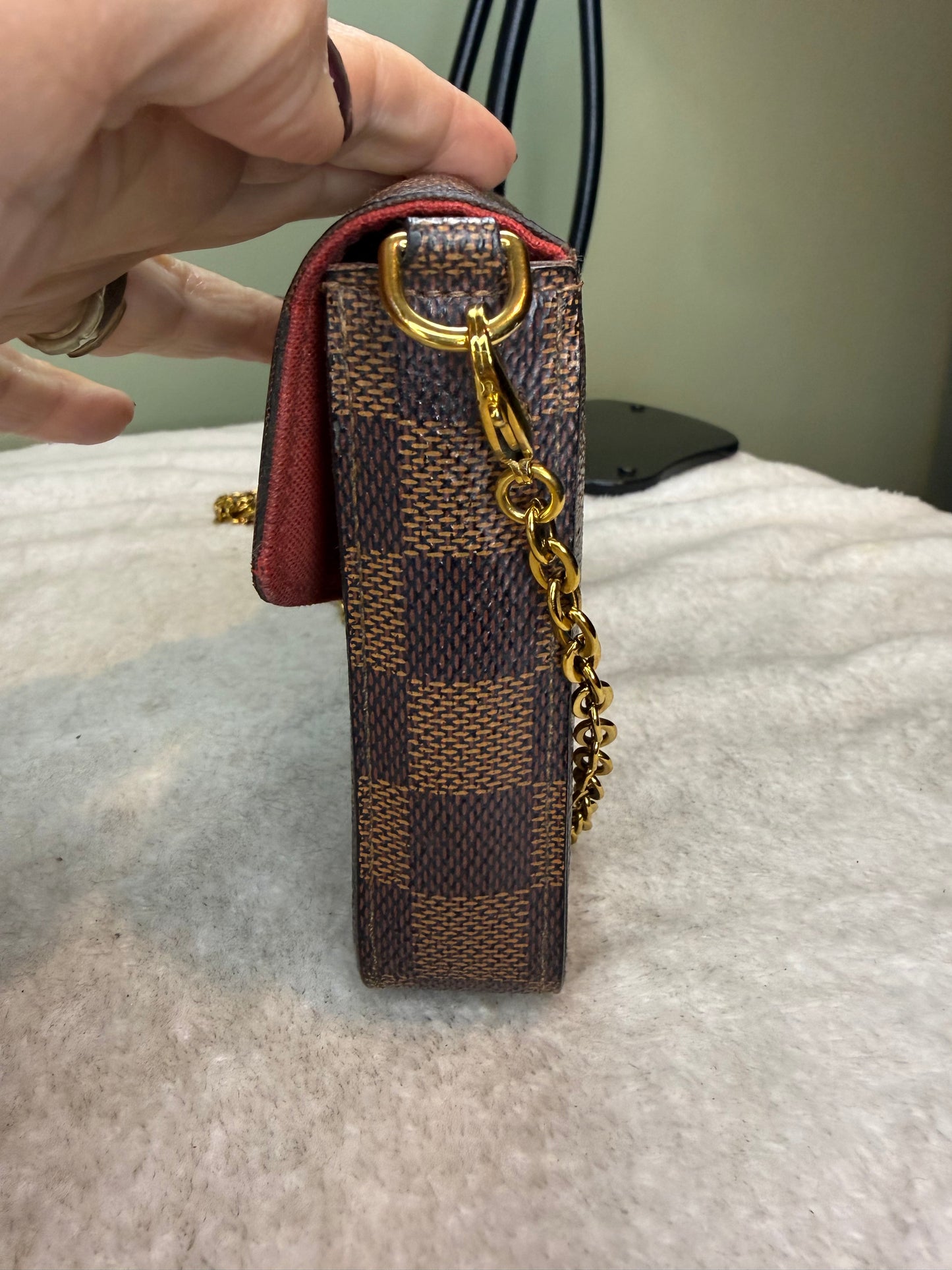 1172. Louis Vuitton Damier Ebene Felicie Pochette