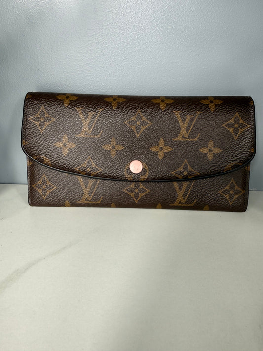 2269. Louis Vuitton Monogram with Pink Emilie Wallet