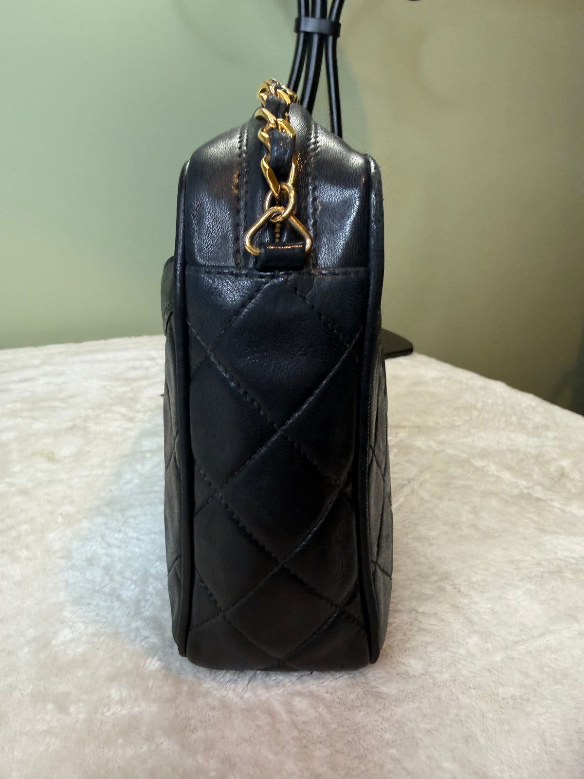2026. Chanel Black Lambskin Camera Bag (Series 2; 1991-94)