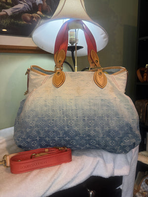 1419. Louis Vuitton Monogram Denim Sunlight Handbag