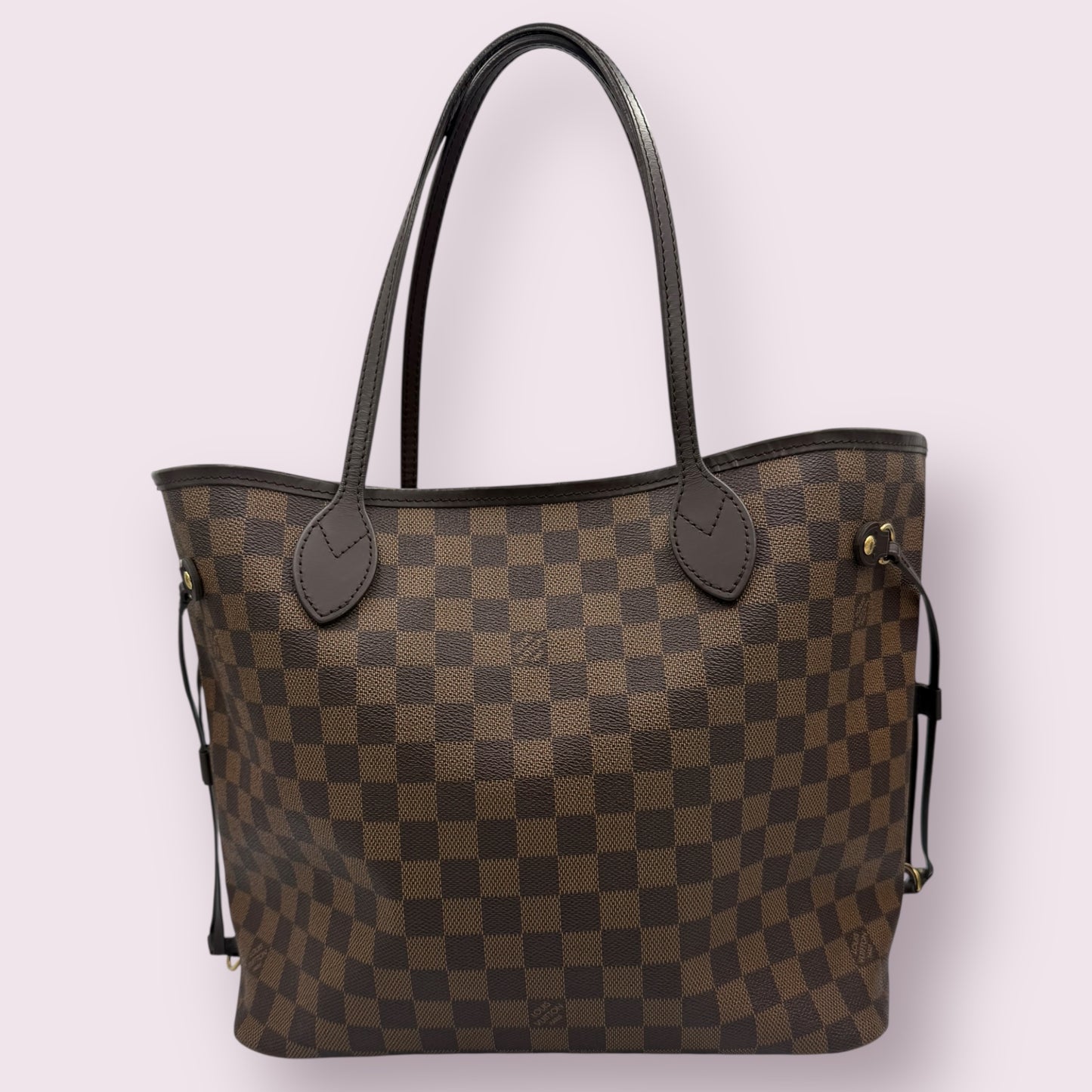 Louis Vuitton Damier Ebene Neverfull MM with Pink Balerine lining