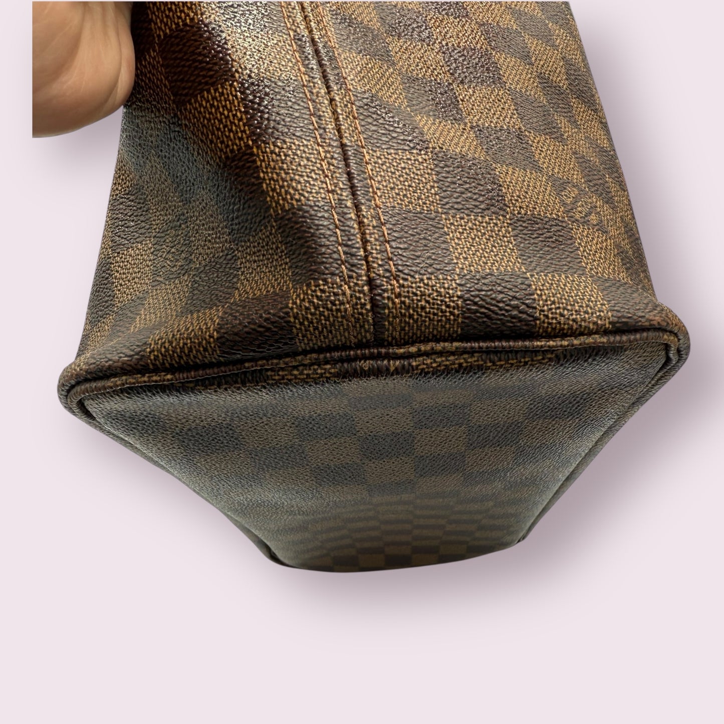 Louis Vuitton Damier Ebene Neverfull MM with Pink Balerine lining