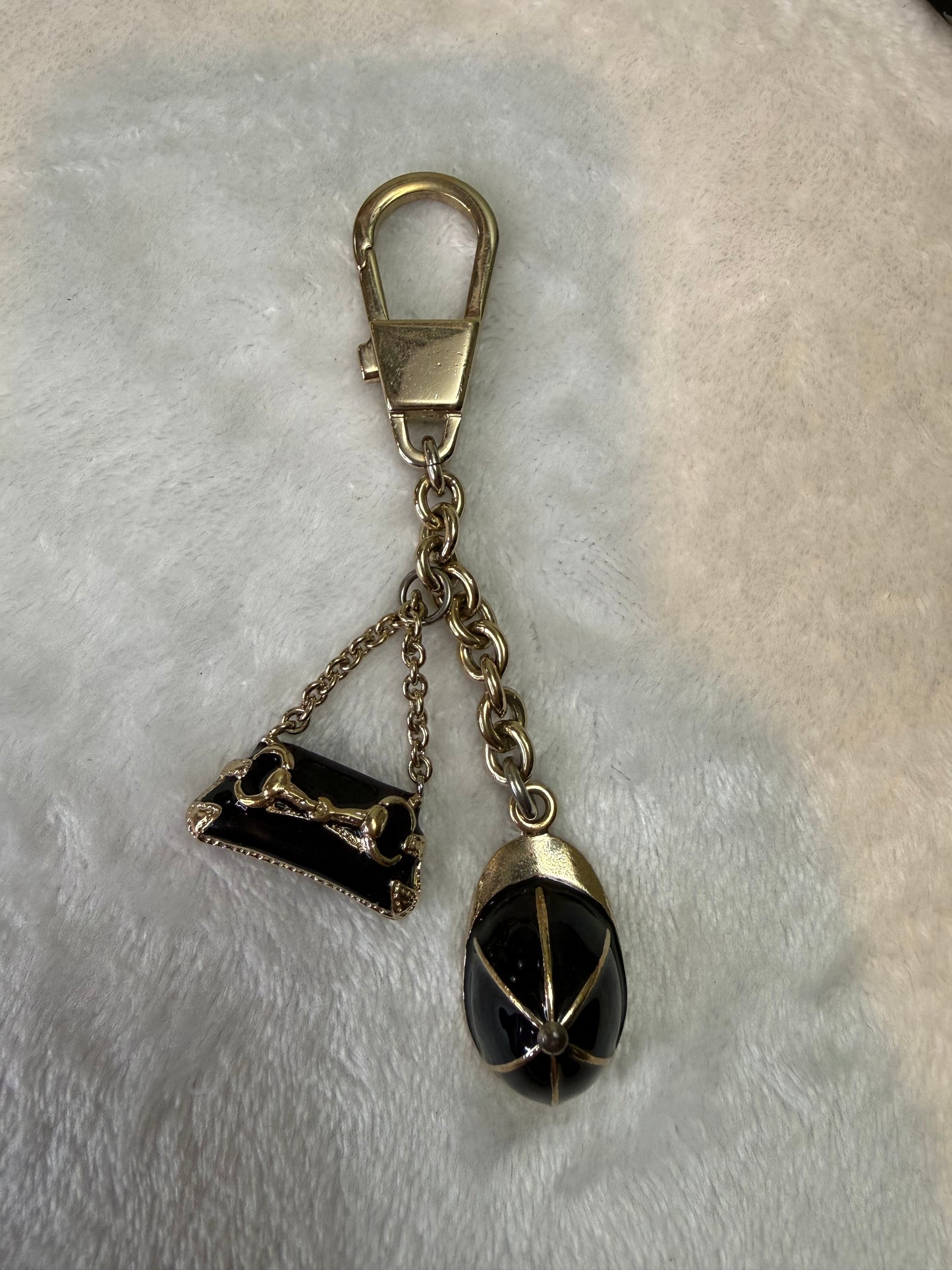 1750. Gucci Horsebit Bamboo Bag Charm/key chain