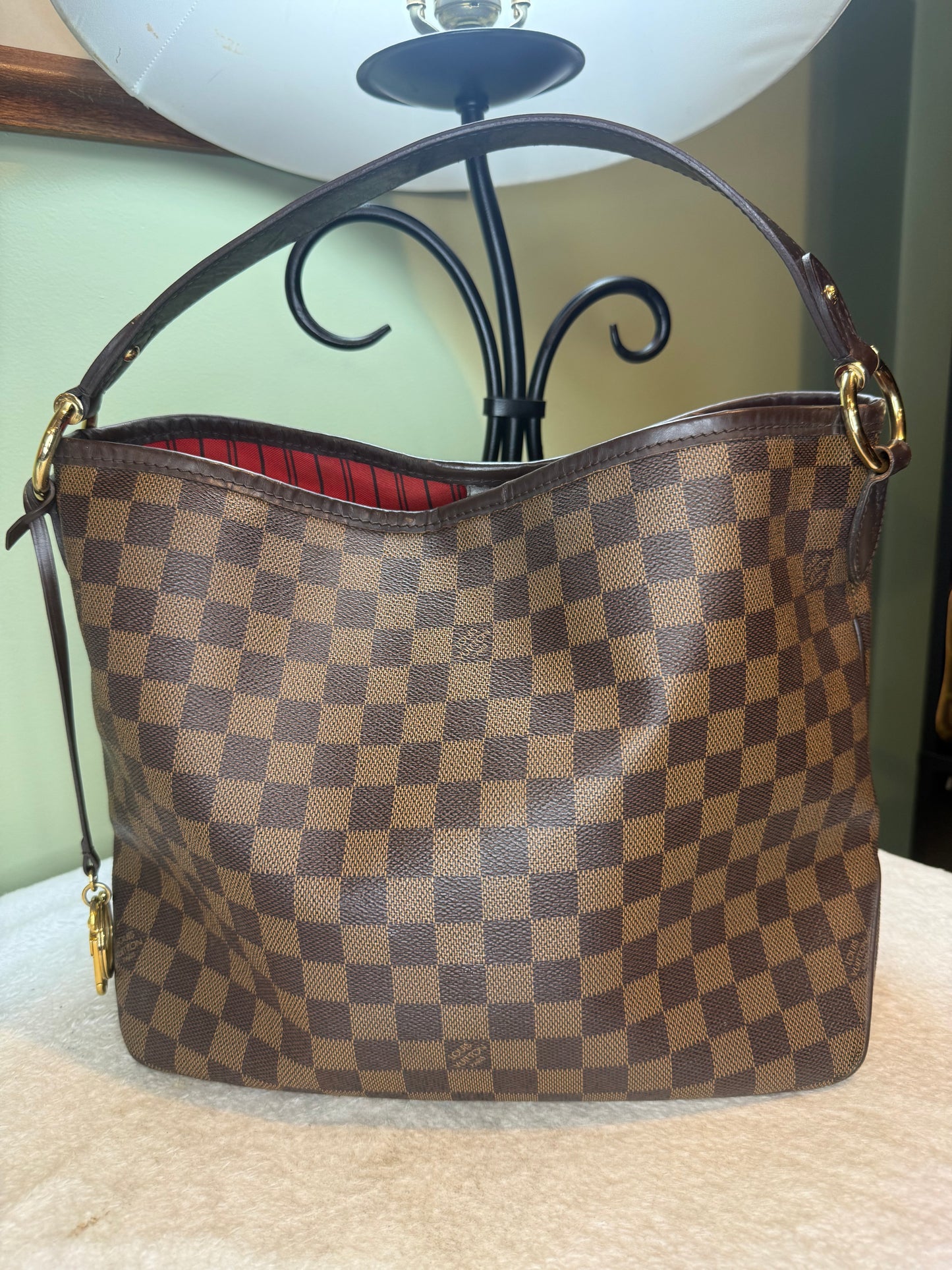 1288. Louis Vuitton Damier Ebene Delightful PM