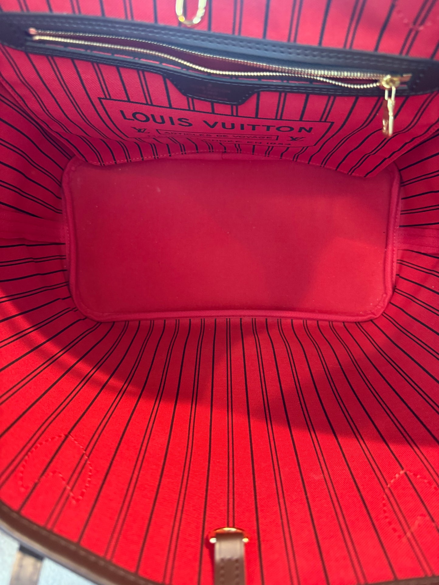 1603. Louis Vuitton Damier Ebene Neverfull MM