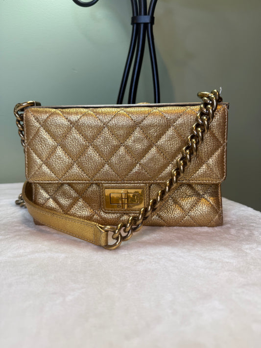 1849. Chanel Metallic Rita Flap Bag