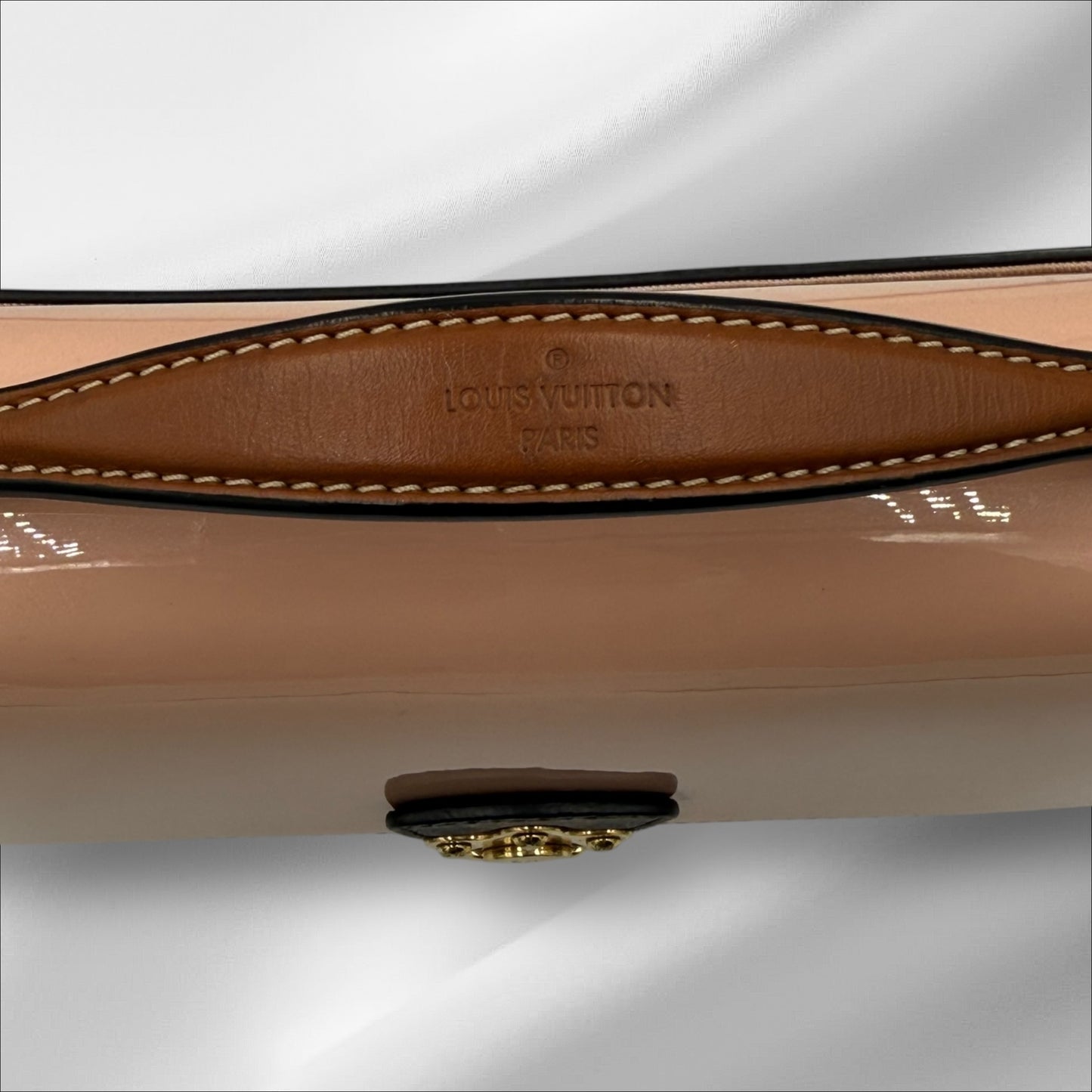 350. Louis Vuitton Monogram Cherrywood BB Rose Balerine