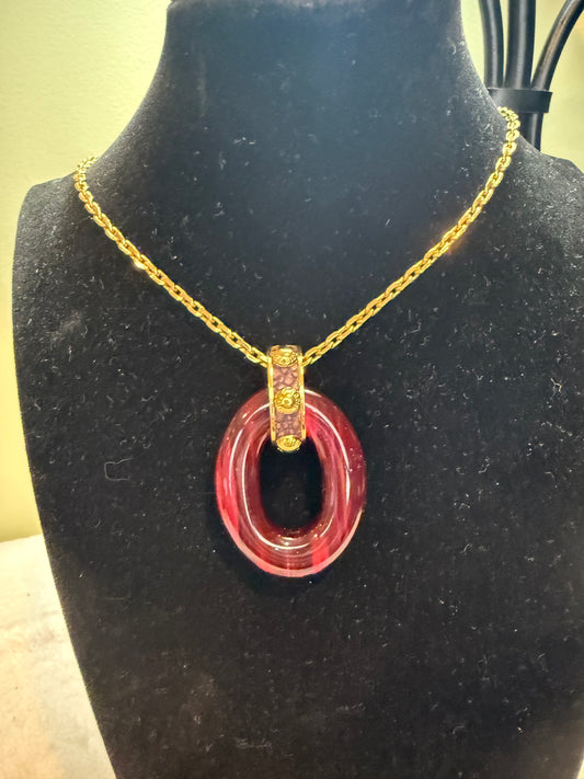 1580. Louis Vuitton "Gimme A Clue" Pendant Necklace