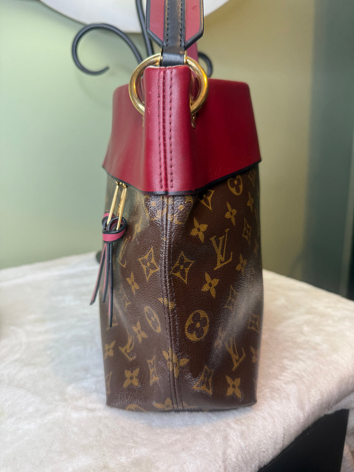 1997. Louis Vuitton Monogram Tuilleries with Burgundy leather