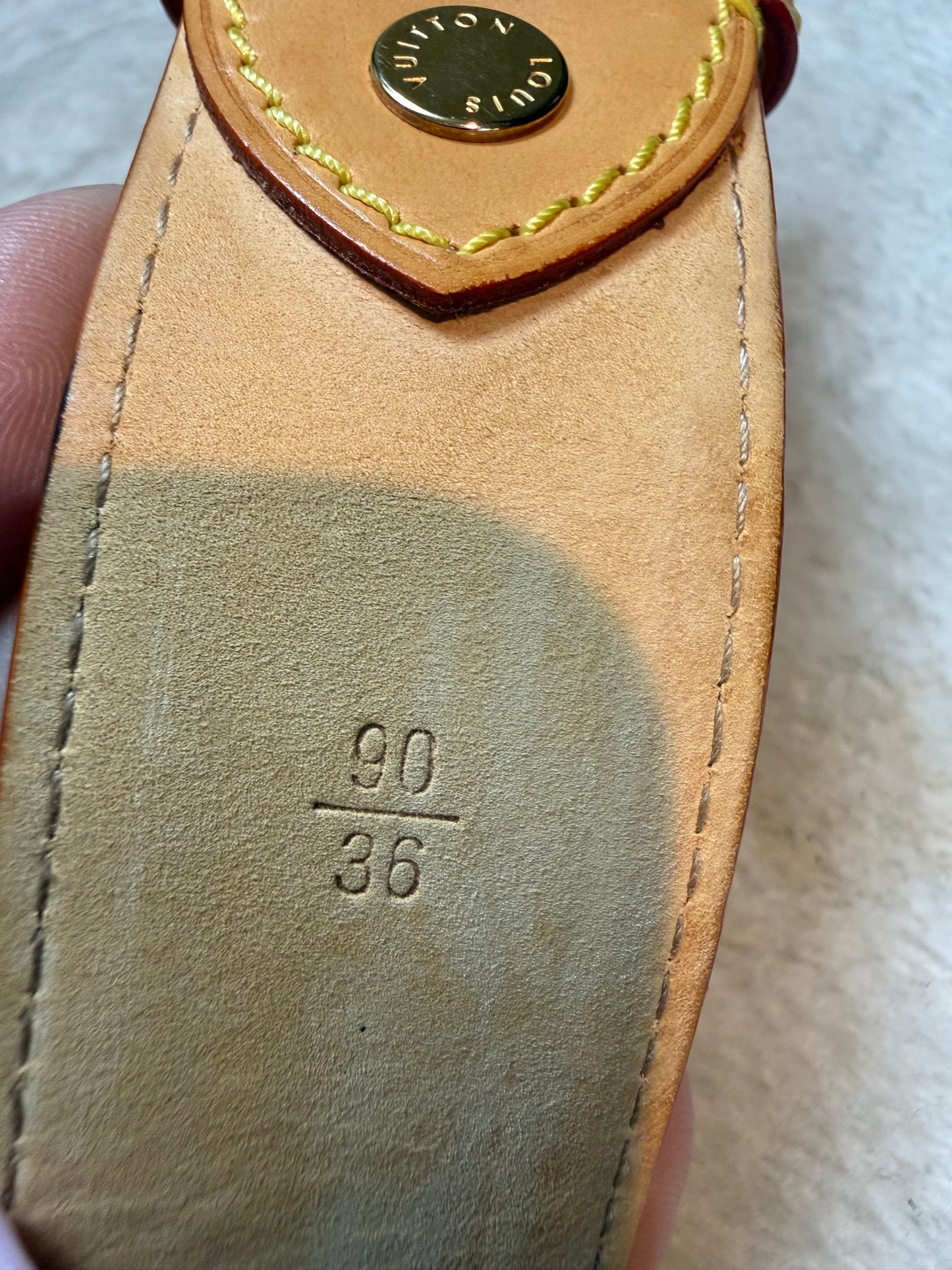 1607. Louis Vuitton Water Color Aquarelle Belt 90/36