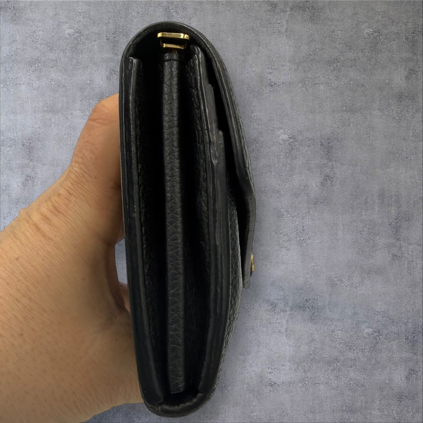 400. Louis Vuitton Bicolor Monogram Empriente Sarah Wallet