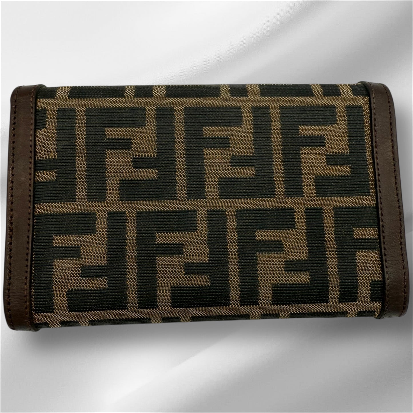 306. Fendi Zucca Pattern Tri-fold wallet