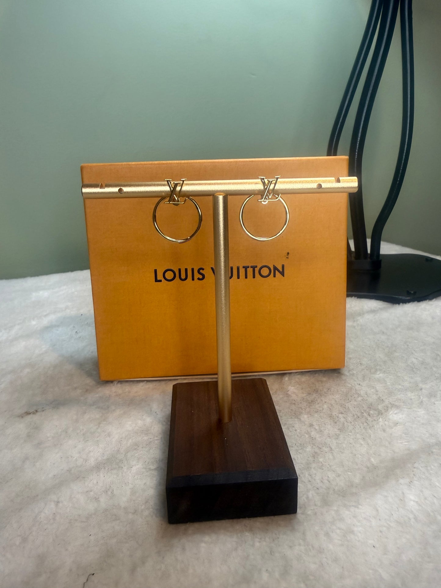 1375. Louis Vuitton LV Eclipse Circle Earrings