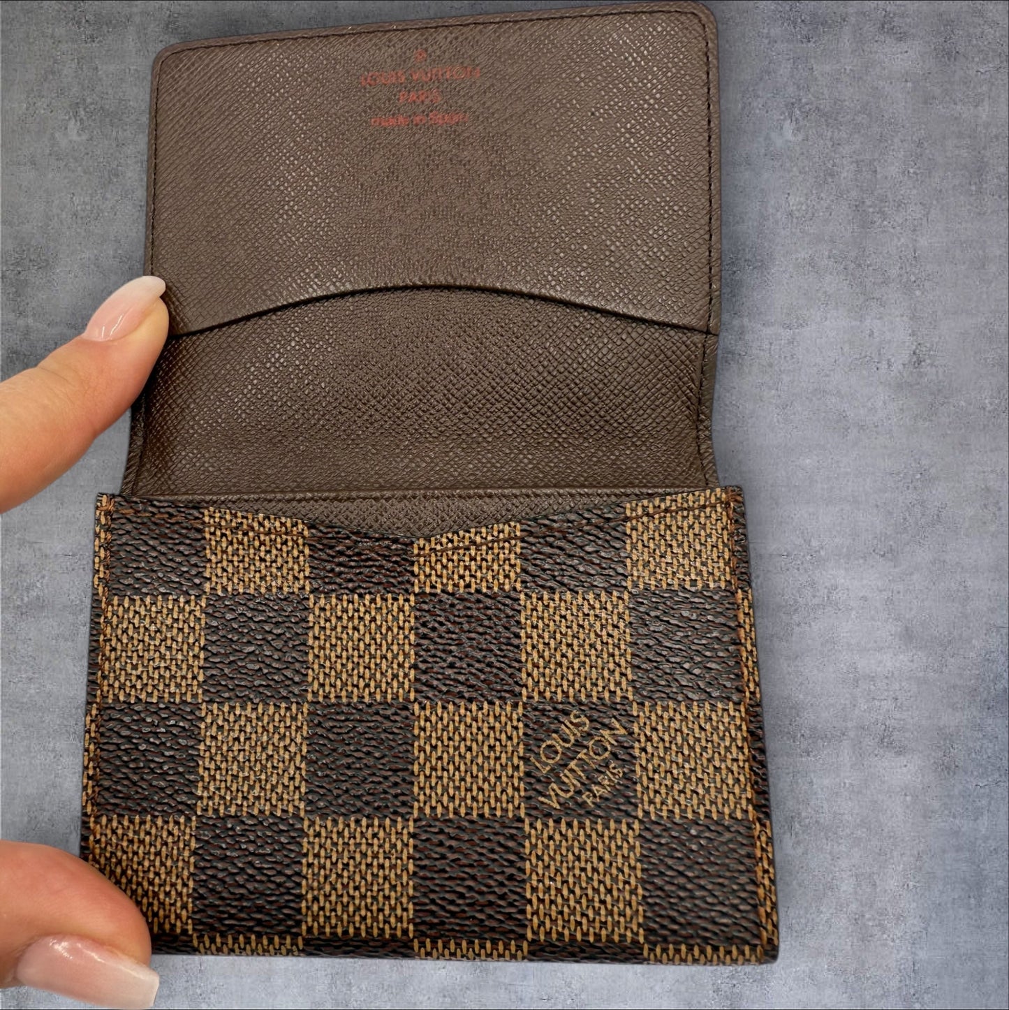293. Louis Vuitton Damier Ebene Business Card Holder