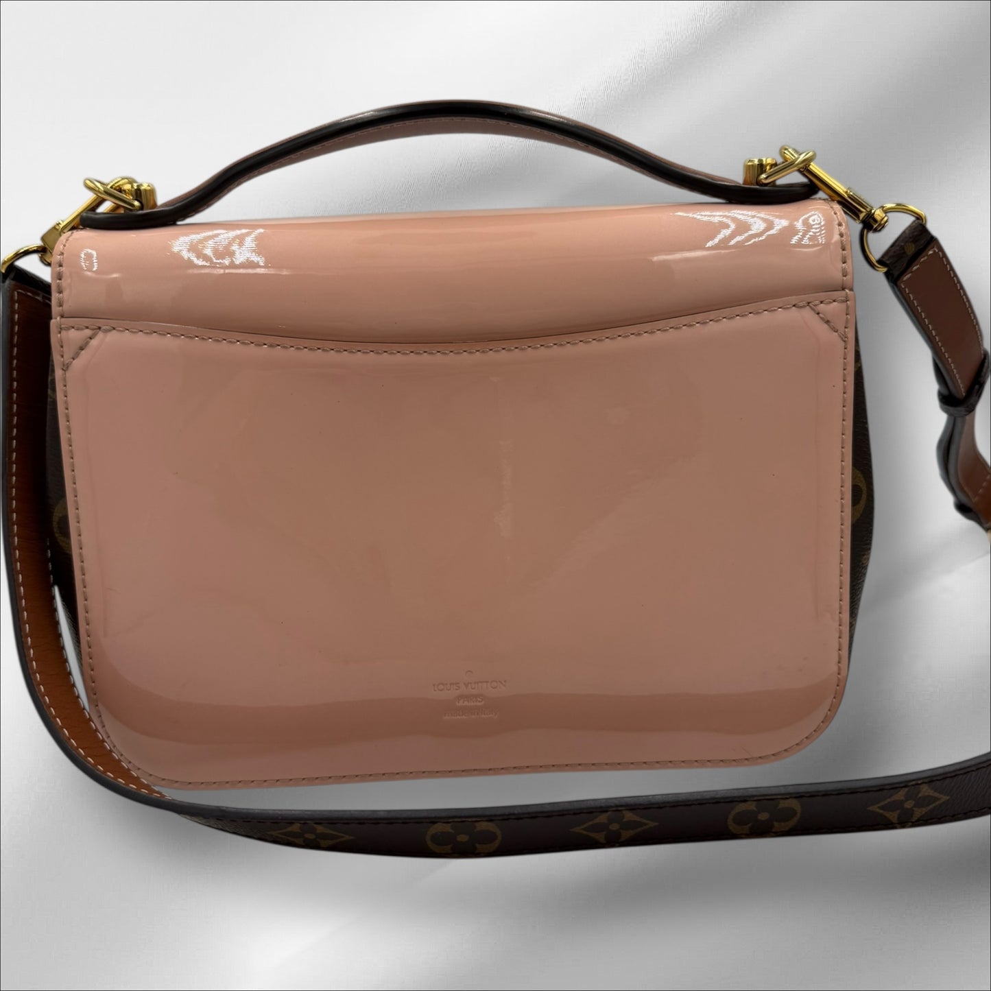 350. Louis Vuitton Monogram Cherrywood BB Rose Balerine