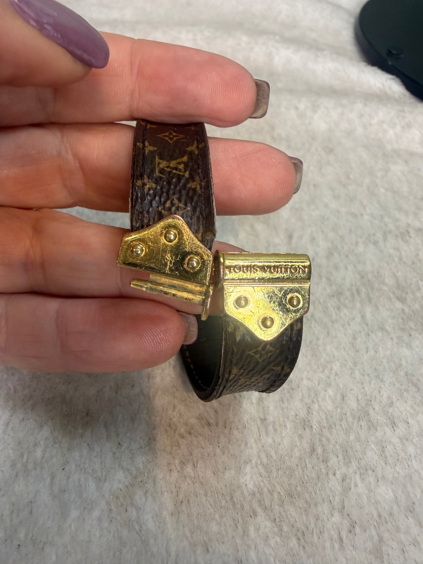 1019. Louis Vuitton Monogram Nano Bracelet