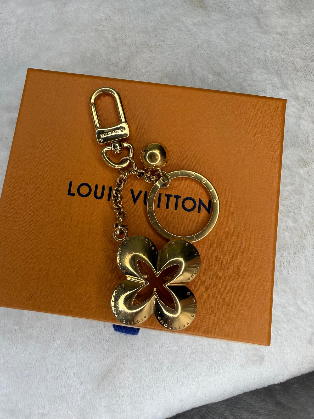 2024. Louis Vuitton Eclipse Gold Toned bag charm