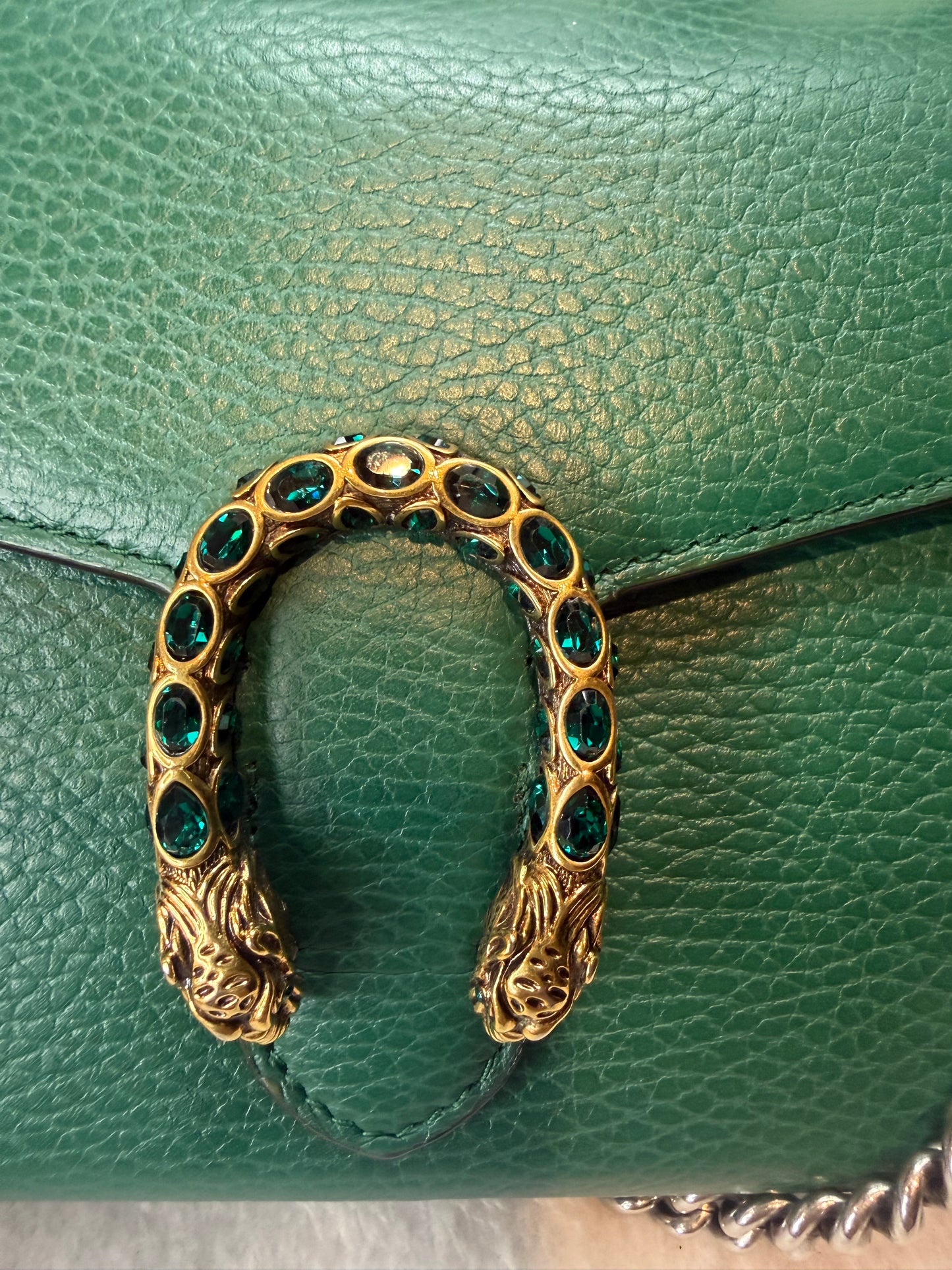 941. Gucci Green Dionysus Wallet on Chain