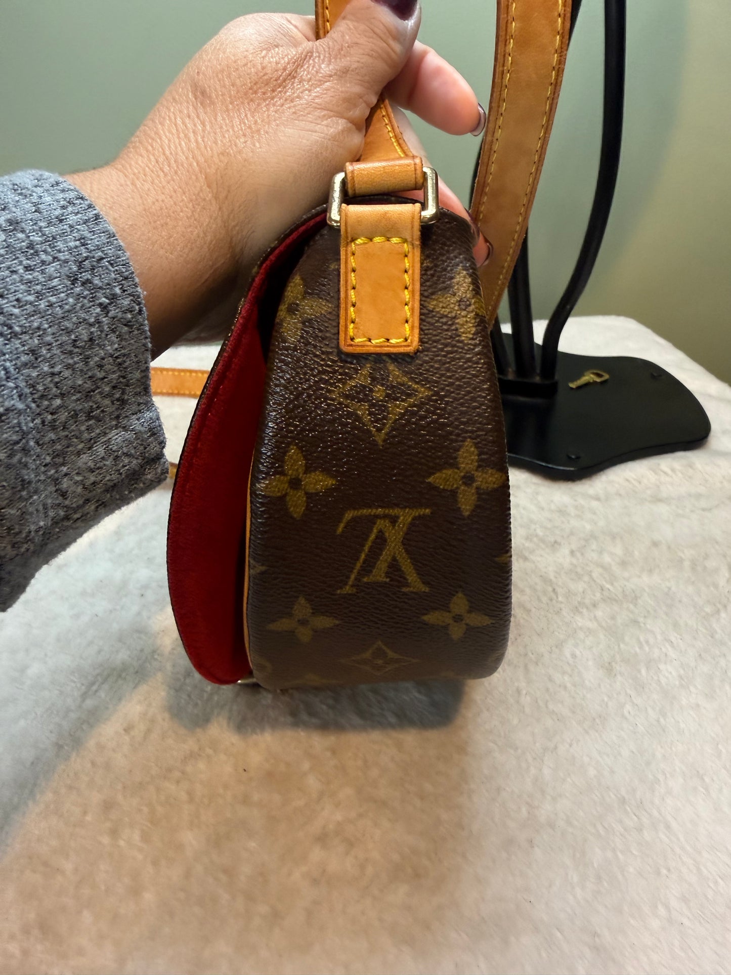 1296. Louis Vuitton Monogram Tambourin Crossbody
