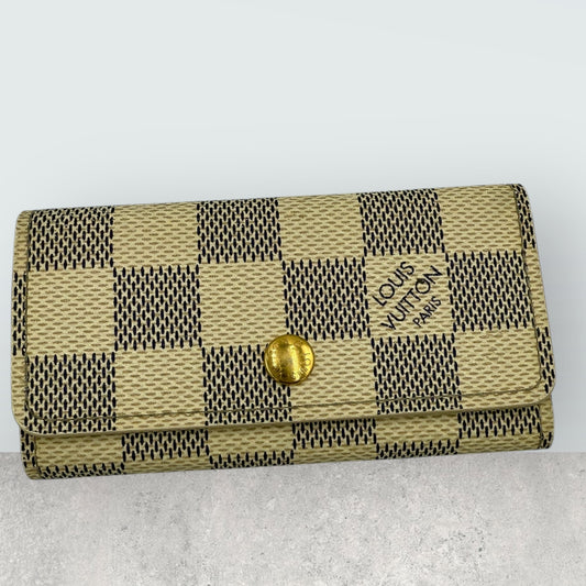Louis Vuitton Damier Azur 4 Key ring holder