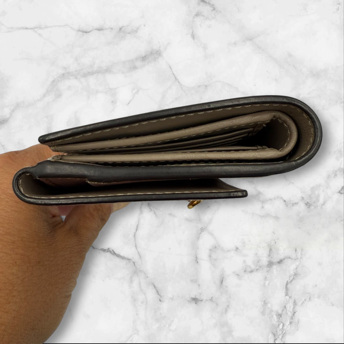 Fendi Compact Mauve Wallet