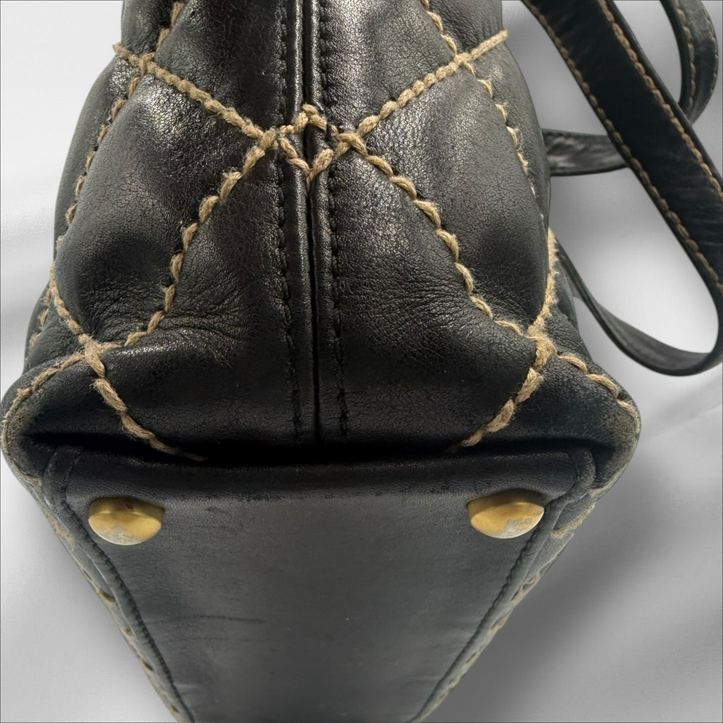 Chanel Wild Stitch Leather Tote Bag