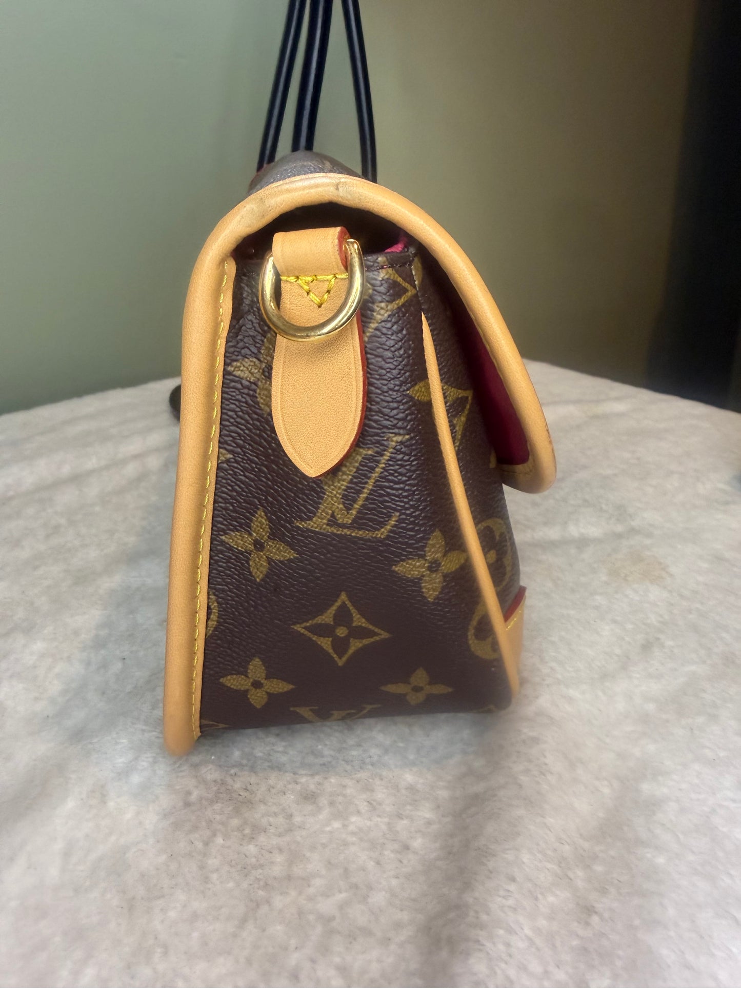 1490. Louis Vuitton Monogram Diane with Fuchsia Pink Interior and both Straps