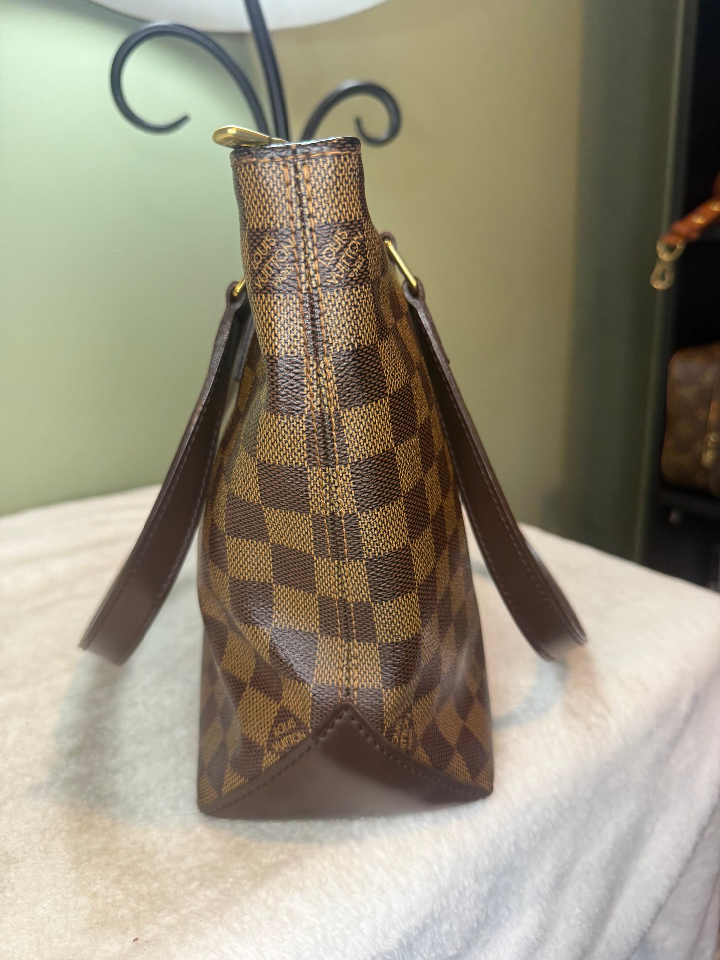 1271. Louis Vuitton Damier Ebene Cabas Piano