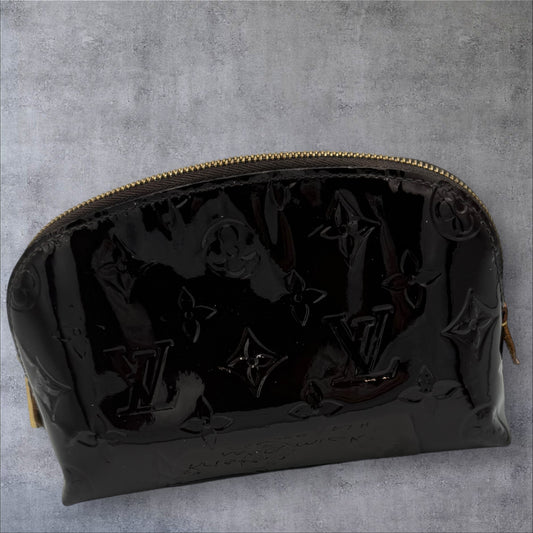 Louis Vuitton Amarante Vernis Pochette Cosmetic Pouch