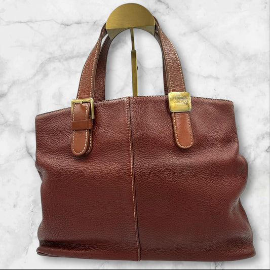 Burberrys Brown Leather Vintage Tote bag