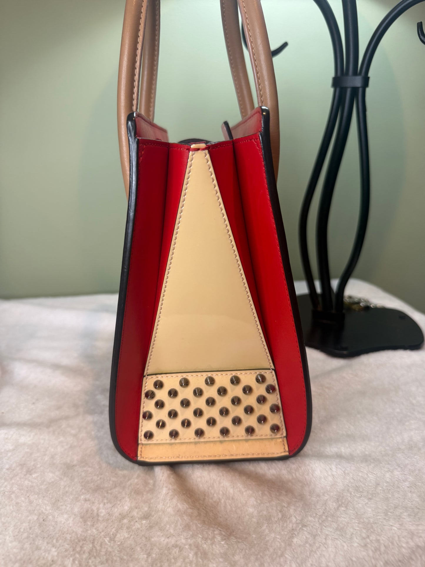 923. Christian Louboutin Pink Paloma Small 2-Way shoulder bag