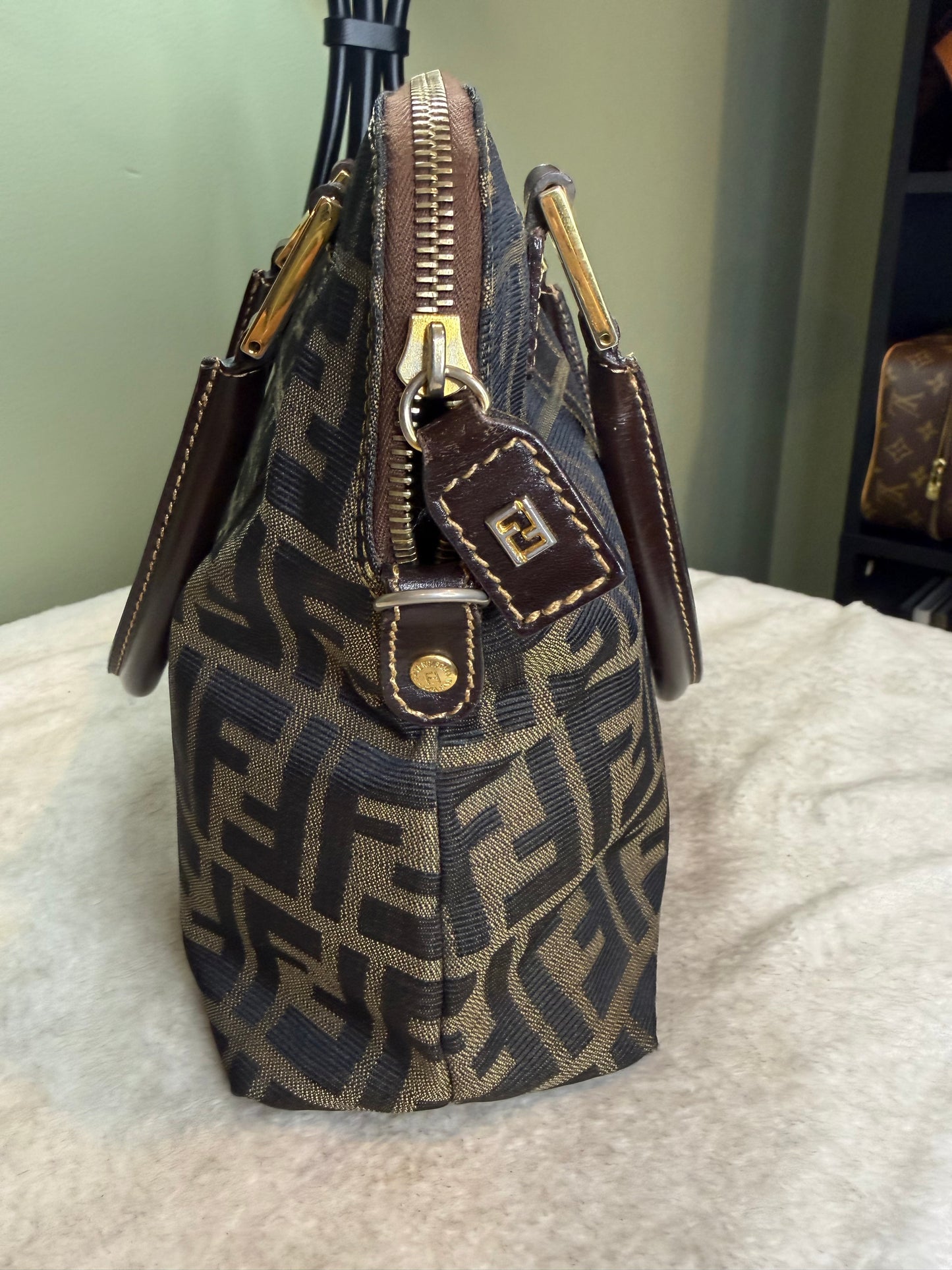 1437. Fendi Zucca FF Top Handle Tote