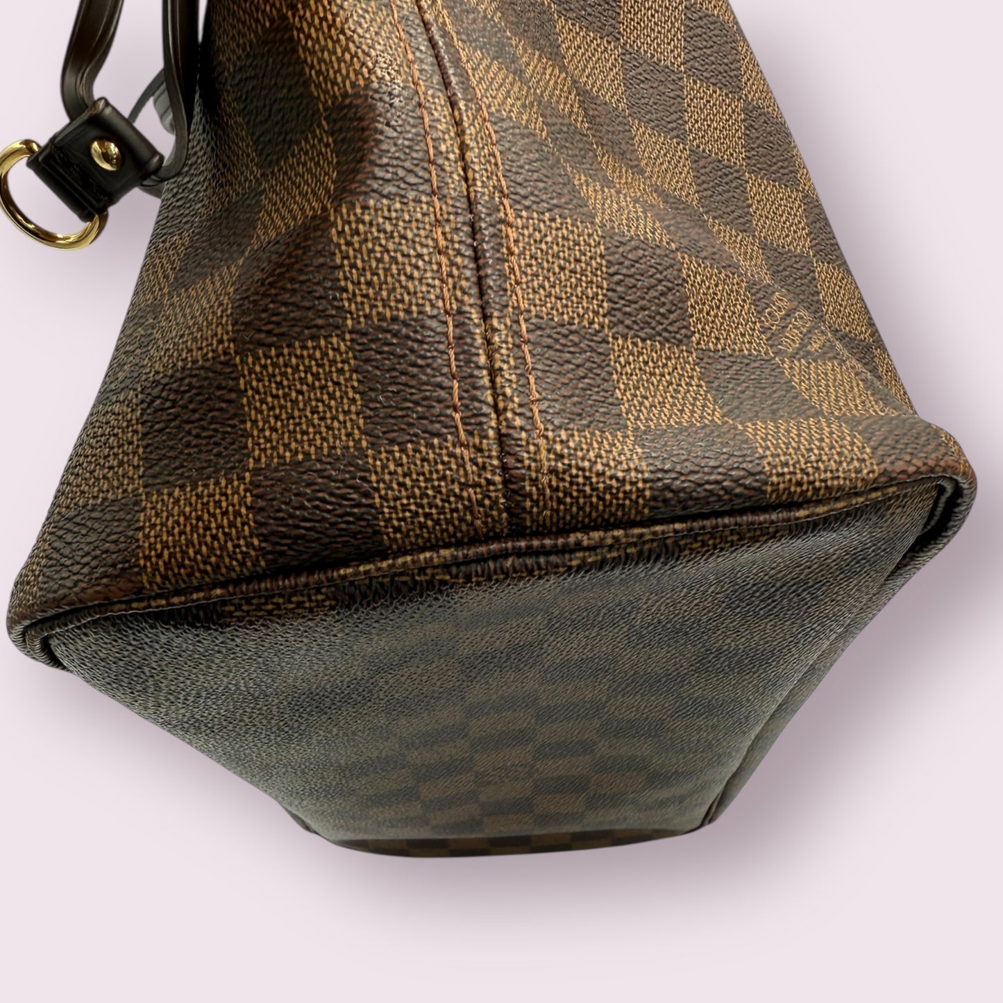 Louis Vuitton Damier Ebene Neverfull MM with Pink Balerine lining